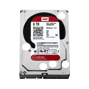 Disco Rígido Western Digital 6TB Red NAS SATA - WD60EFRX
