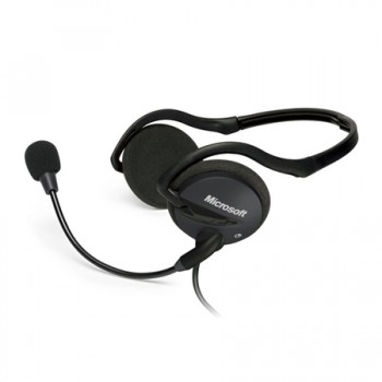 Headset Microsoft Life Chat LX2000 2AA-00008 - PRETO
