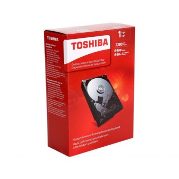 Disco Rígido Toshiba 1TB 7200RPM 3,5" p/ desk HDWD110XZSTA
