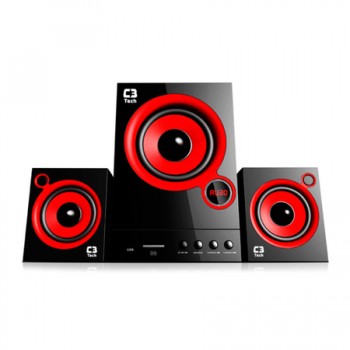 Caixa de som 2.1 SP-105UM BK USB/SD/FM BIV C3T
