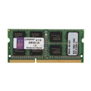 Memória KINGSTON KVR16S11/8 DDR3 8GB Sodimm CL11 1600 MHz