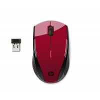 Mouse HP-Ac. X3000 Wireless K5D26AA 1200 DPI - VERMELHO