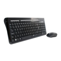 Teclado + Mouse KMEX s/ Fio KA-7A28 USB Preto/Prata