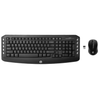 Teclado + Mouse HP-Ac. Wireless LV290AA Multimidia - PRETO