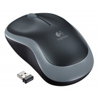 Mouse Logitech M185 Wireless USB Preto e Cinza