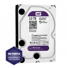 Disco Rígido Western Digital 3TB Purple A/V SATA - WD30PURX